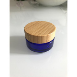 Pot verre bleu - 30ml -...